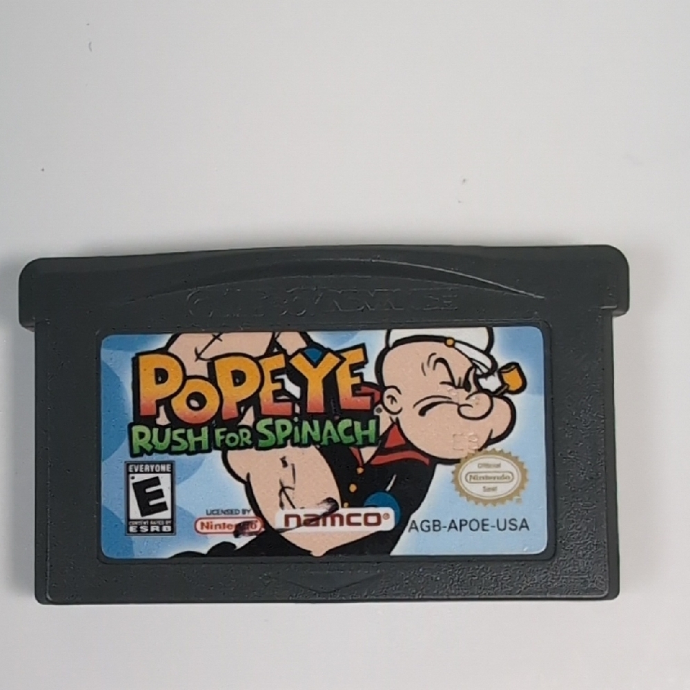 Popeye: Rush for Spinach Nintendo Gameboy Cartridge - Rare